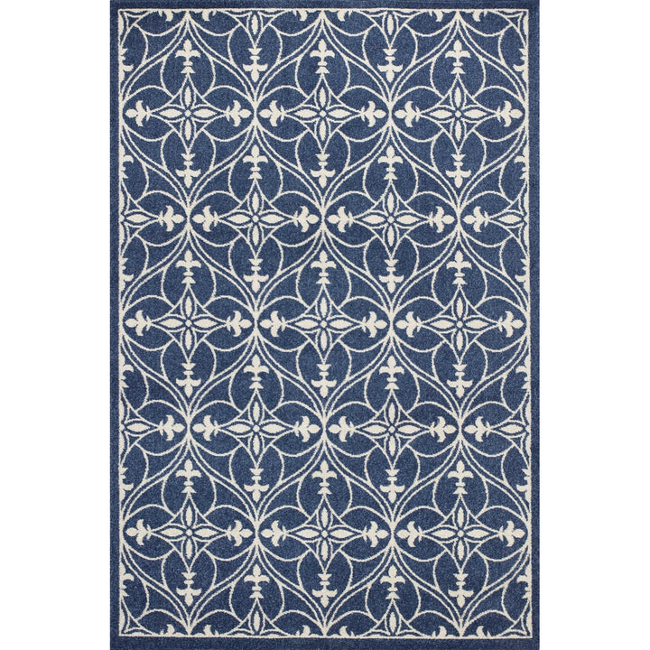 5 X 8 Denim Classical Pattern Uv Treated Area Rug Image 12