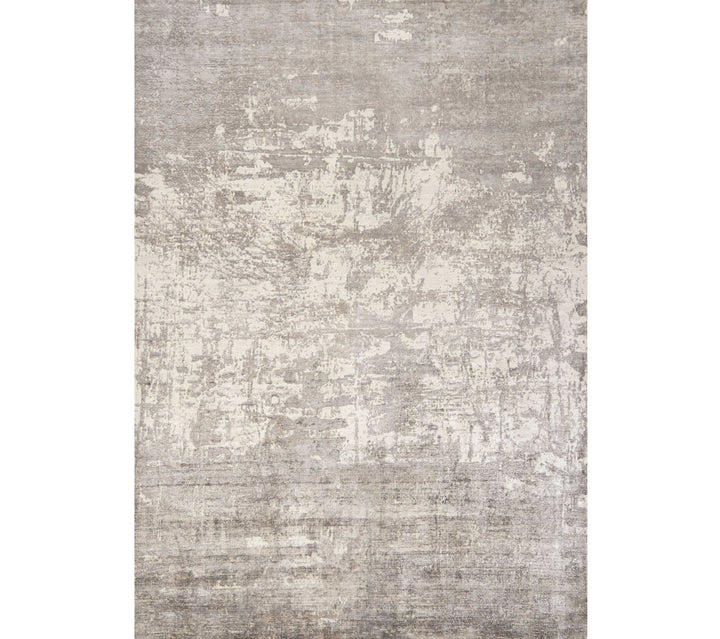 5X7 Beige Hand Loomed Abstract Brushstroke Indoor Area Rug Image 9