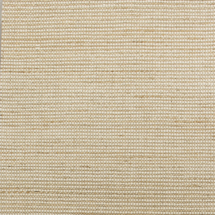 5X7 Ivory Hand Woven Jute And Wool Indoor Area Rug Image 3