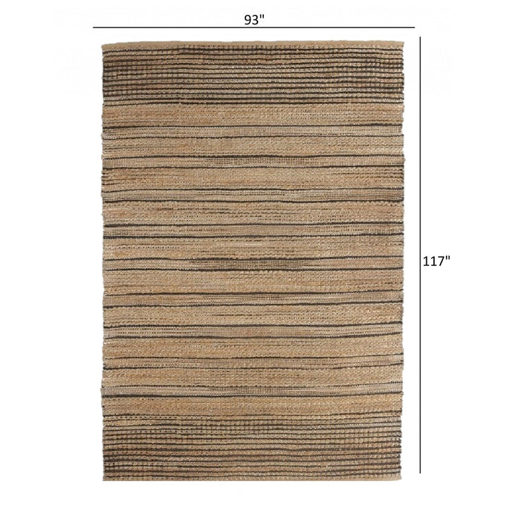 5 X 8 Tan Kilim Flatweave Handmade Area Rug Image 12