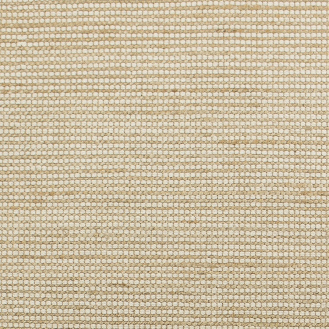 5X7 Ivory Hand Woven Jute And Wool Indoor Area Rug Image 4