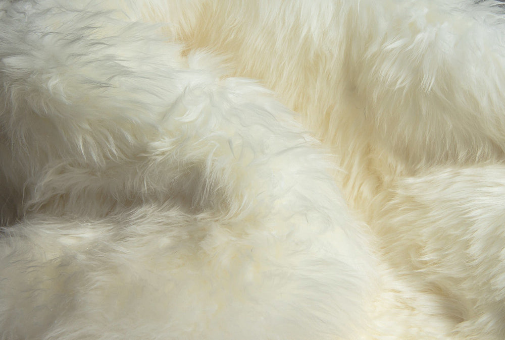 6 X 6 Natural Sheepskin Non Skid Area Rug Image 2