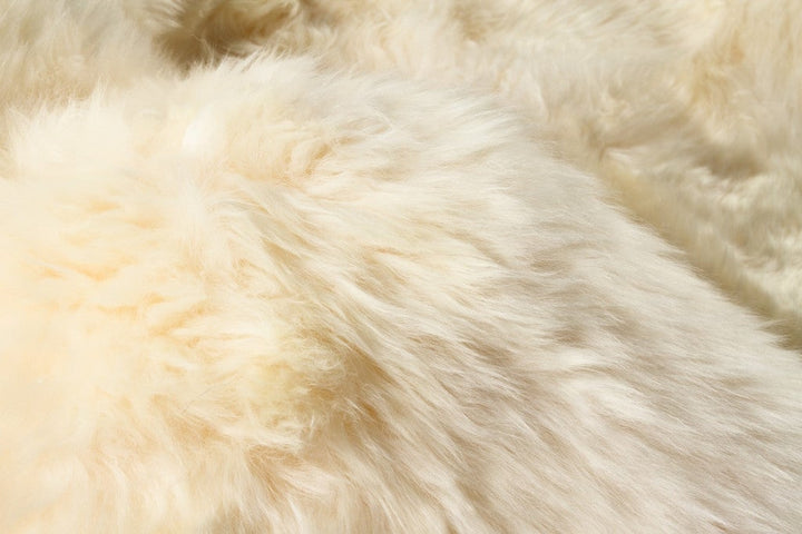 6 x 7 Gold Sheepskin Handmade Area Rug Image 2