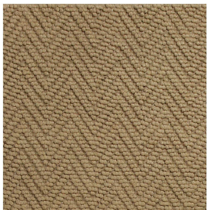 8 Natural Beige Hand Woven Herringbone Jute Indoor Runner Rug Image 1