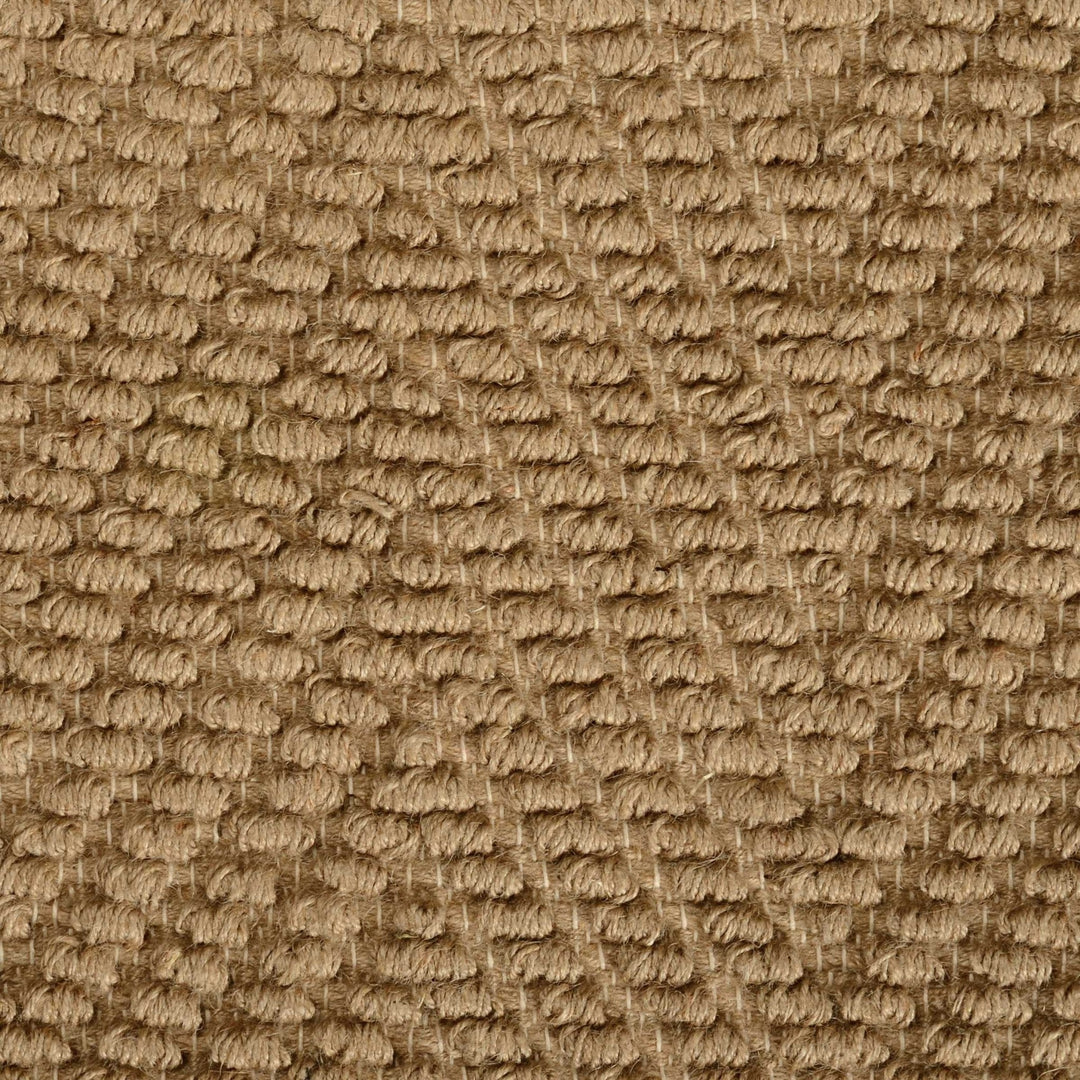 8 Natural Beige Hand Woven Herringbone Jute Indoor Runner Rug Image 7