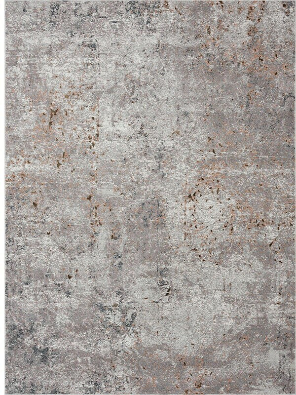 8 x 10 Light Gray Modern Abstract Area Rug Image 2