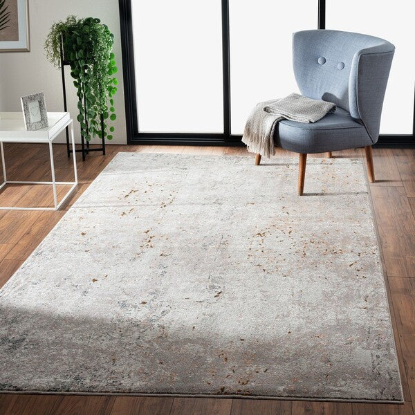 8 x 10 Light Gray Modern Abstract Area Rug Image 8