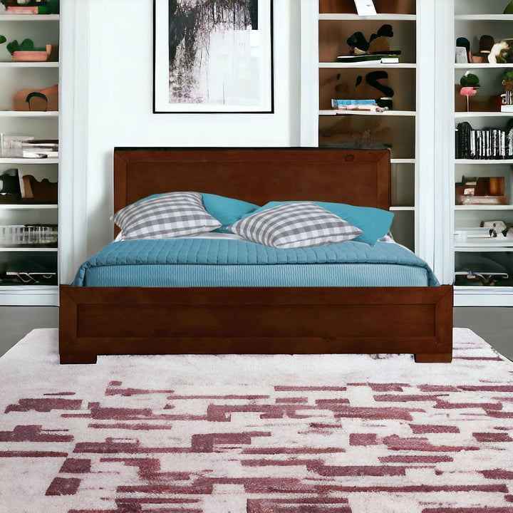 Espresso Wood Full Platform Bed Image 9