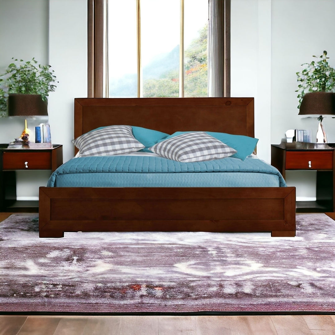 Espresso Wood Full Platform Bed Image 10