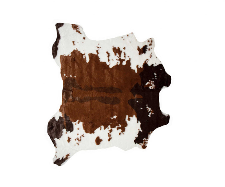 Brown And White Animal Print Area Rug Image 10