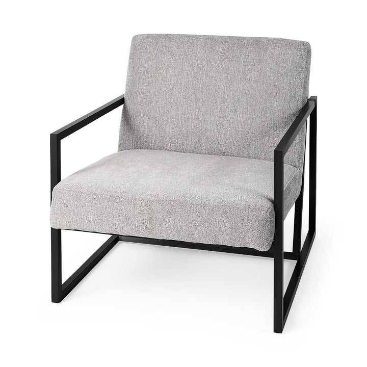 Geo Modern Gray And Black Accent Or Side Chair Image 1