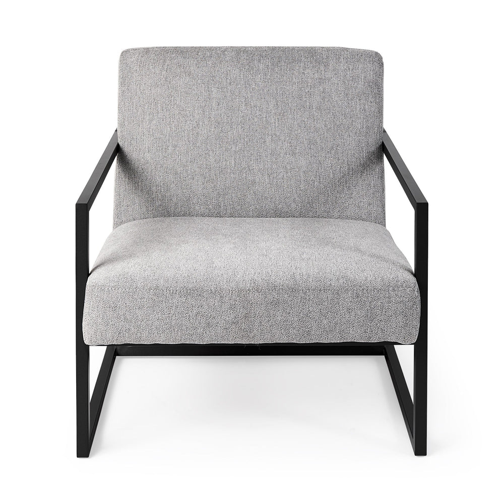 Geo Modern Gray And Black Accent Or Side Chair Image 2