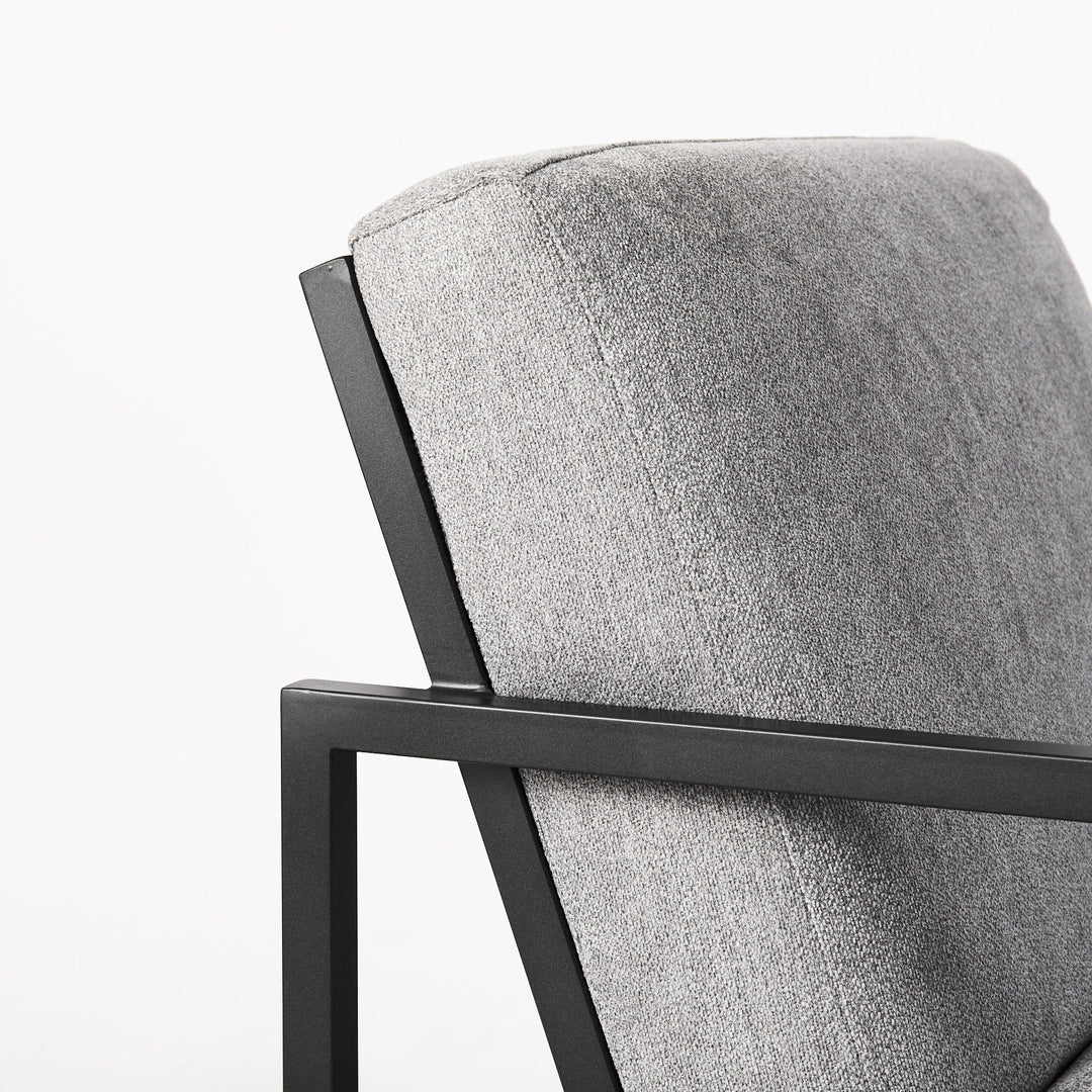 Geo Modern Gray And Black Accent Or Side Chair Image 6