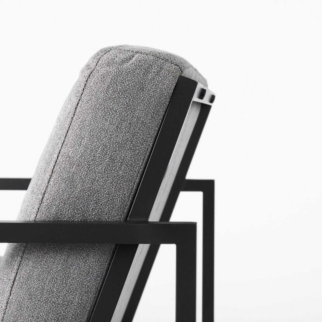 Geo Modern Gray And Black Accent Or Side Chair Image 8