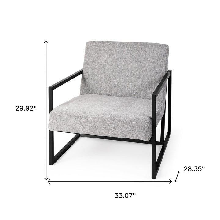 Geo Modern Gray And Black Accent Or Side Chair Image 10