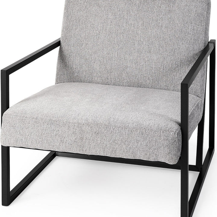 Geo Modern Gray And Black Accent Or Side Chair Image 12