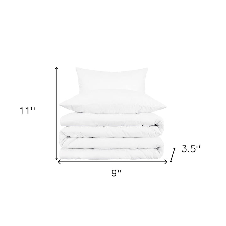 White Queen Cotton Blend 1000 Thread Count Washable Duvet Cover Set Image 4