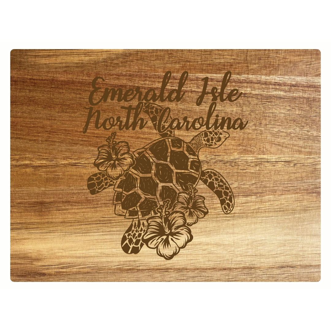 Emerald Isle North Carolina Souvenir Wooden Cutting Board 8 x 6 Image 1