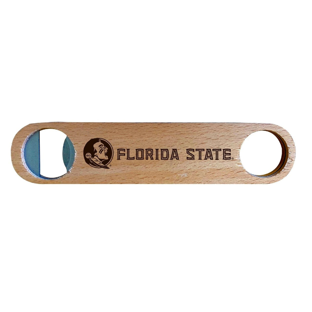 Florida State Seminoles NCAA Elegant Laser-Etched Wooden Bottle Opener - Collegiate Bar Accessory Image 1