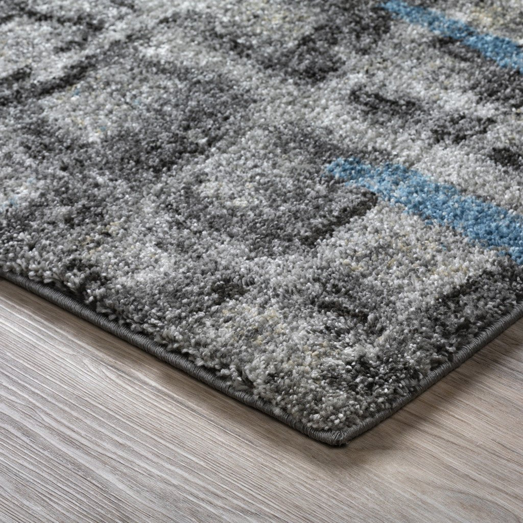 10 X 13 Grey Geometric Area Rug Image 6