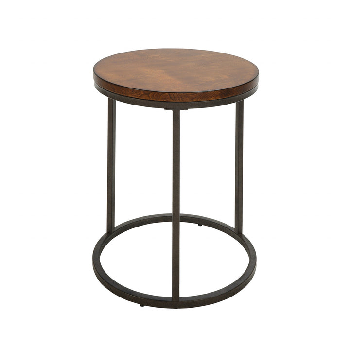 20" Black And Gray Manufactured Wood Square End Table Image 1