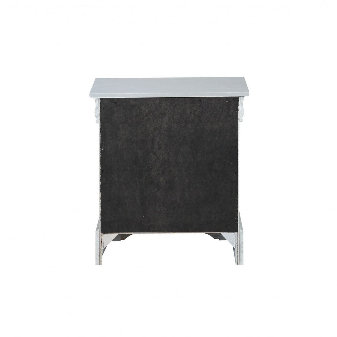 24" Platinum Two Drawers Nightstand Image 3