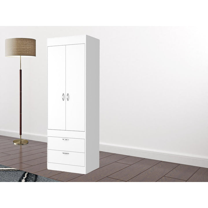 23" White Two Drawer Dresser Image 7