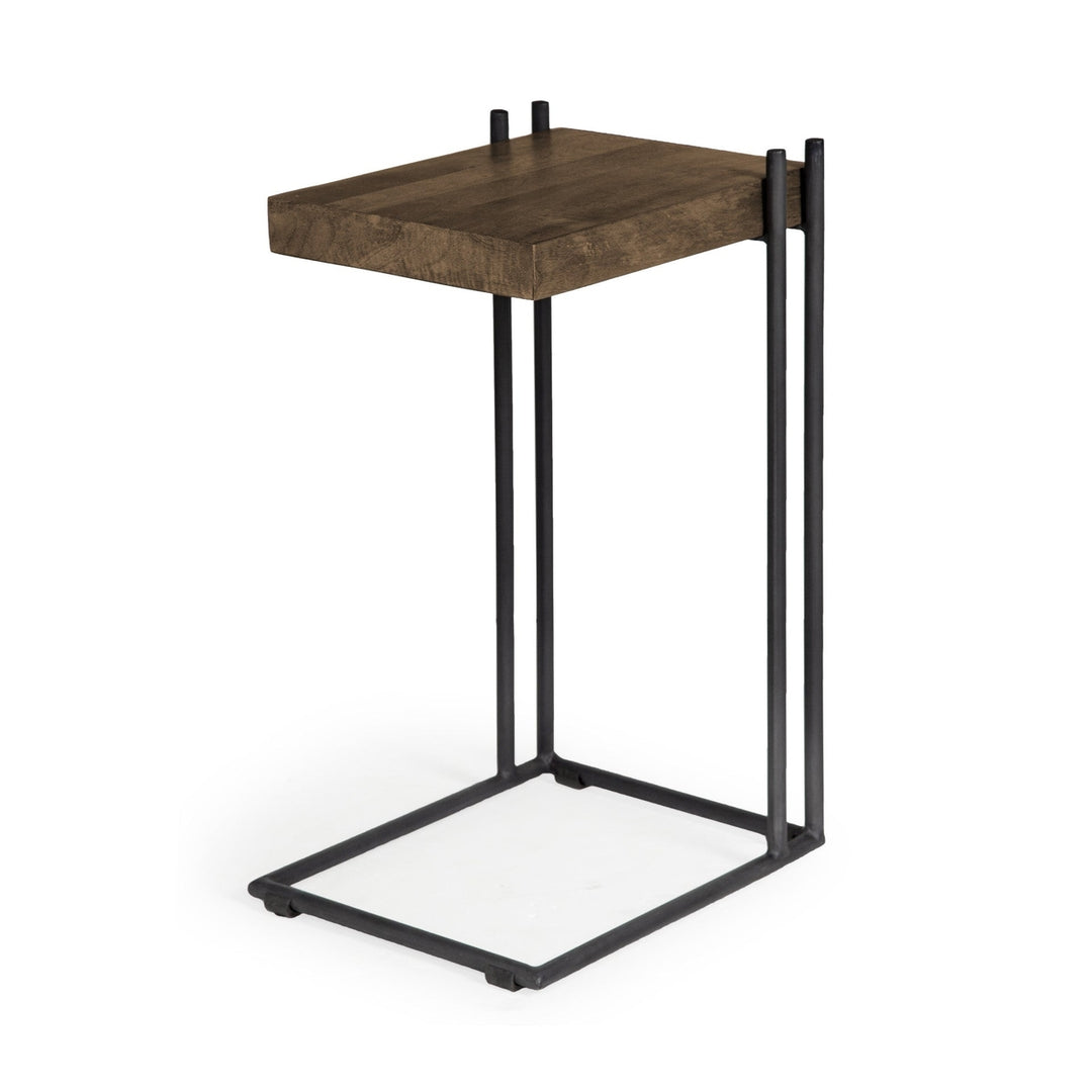 27" Brown Solid Wood Square End Table Image 1