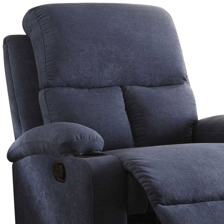 32" Gray Linen Recliner Image 6