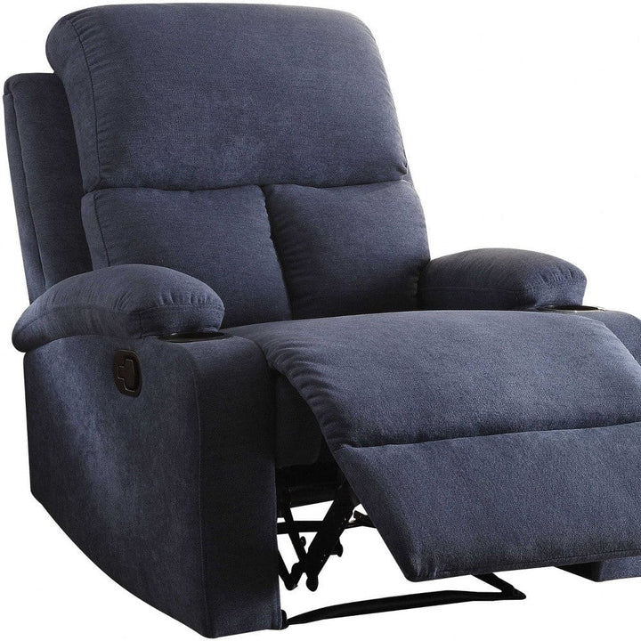 32" Gray Linen Recliner Image 7