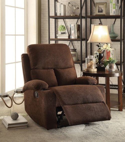 32" Gray Linen Recliner Image 9