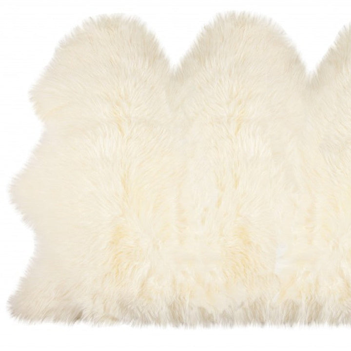 3 X 5 Trio Natural Sheepskin Area Rug Image 8