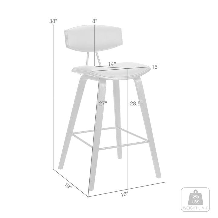 29" Low Back Bar Height Bar Chair Image 11