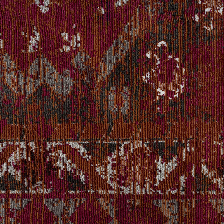 8 x 10 Deep Red Traditional Area Rug Image 2