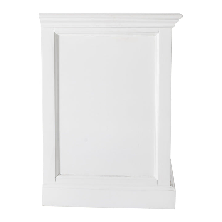 Classic White Nightstand With Shelves Image 5