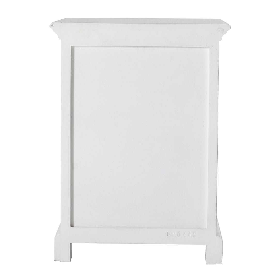 Classic White Nightstand With Shelves Image 6