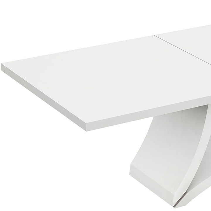 98" White Solid Manufactured Wood Dining Image 5