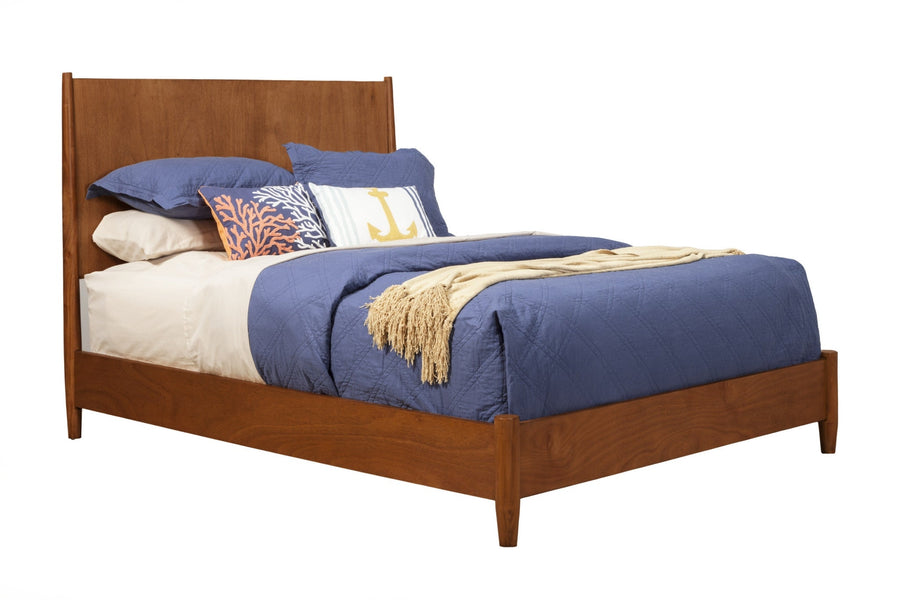 Brown Solid and Manufactured Wood King Bed Image 1