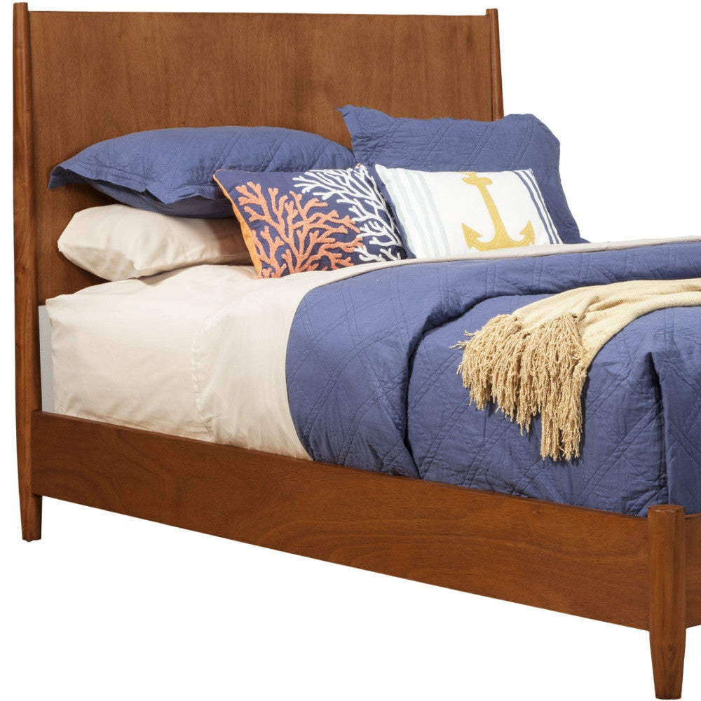 Brown Solid and Manufactured Wood California King Bed Image 5