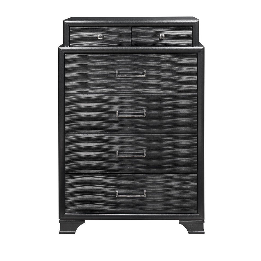 Grey Chest With 6 Drawers Image 1