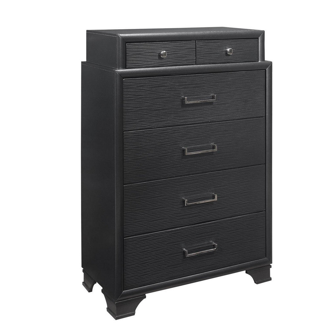 Grey Chest With 6 Drawers Image 2