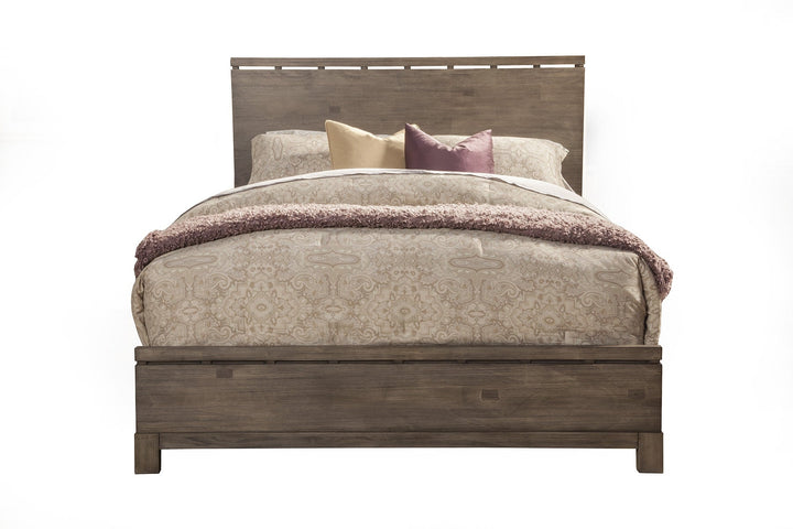 Gray Solid and Manufactured Wood King Bed Image 1