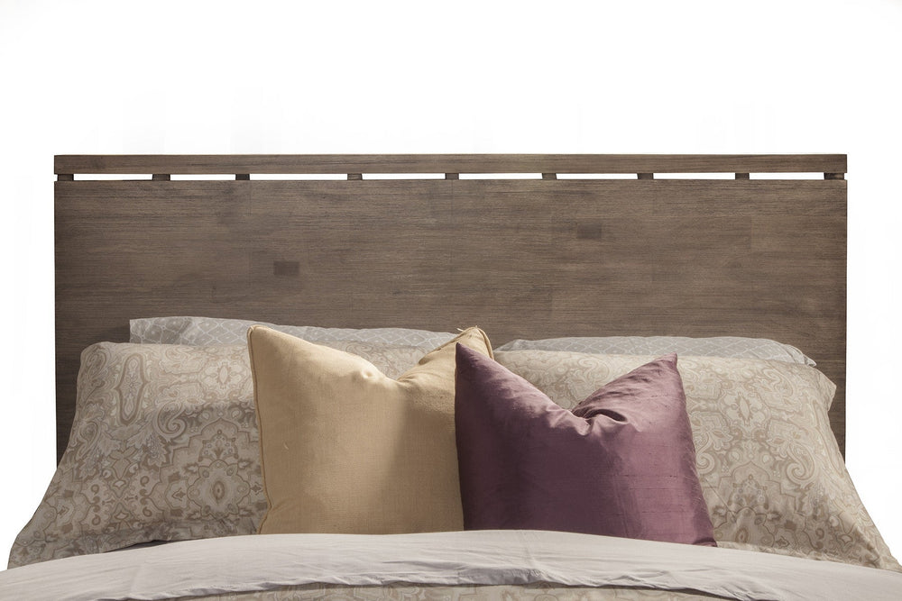 Gray Solid and Manufactured Wood King Bed Image 2