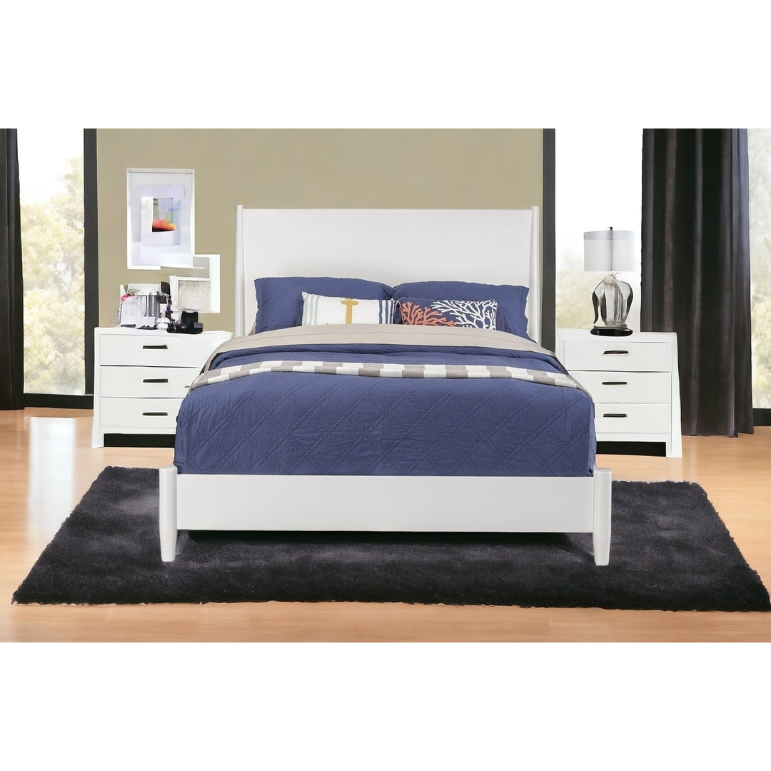 White Solid and Manufactured Wood King Bed Image 9