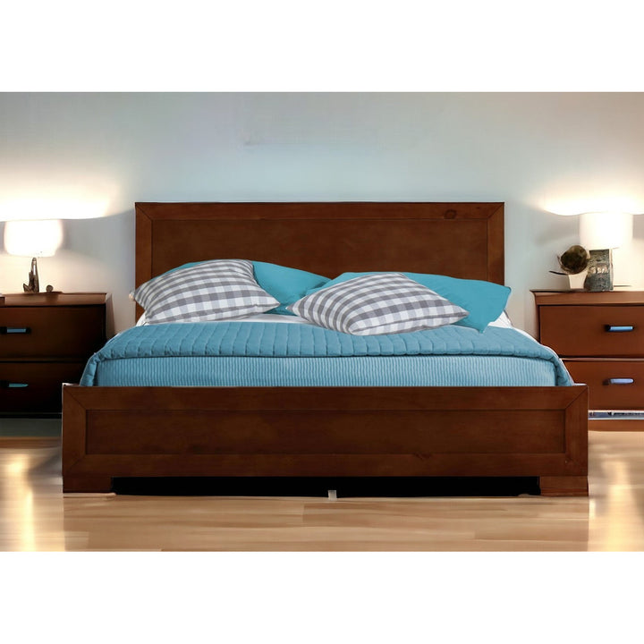 Espresso Wood Full Platform Bed Image 8