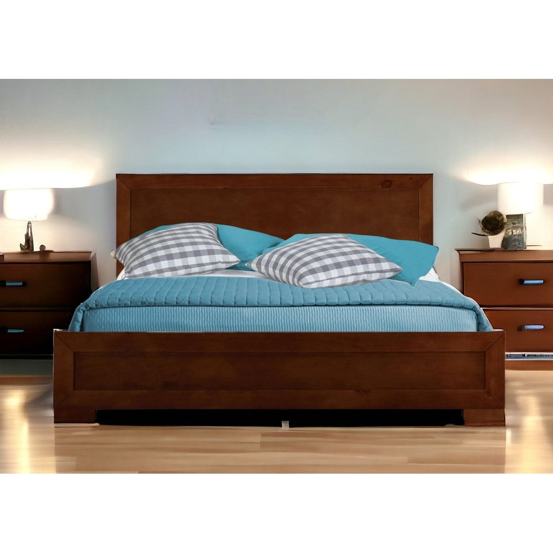 Espresso Wood Full Platform Bed Image 1