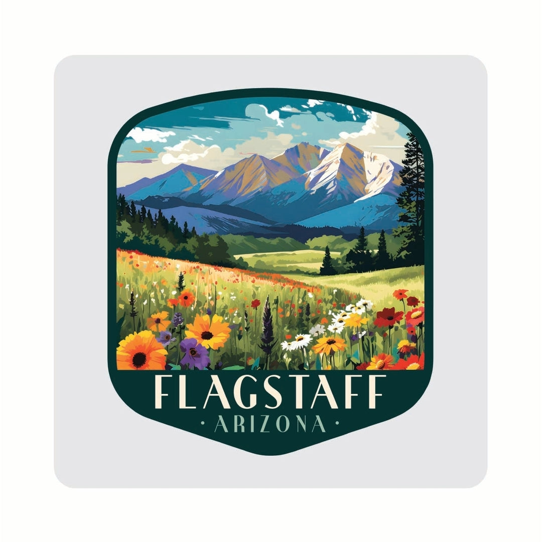 Flagstaff Arizona Design C Souvenir 4x4-Inch Coaster Acrylic 4 Pack Image 1