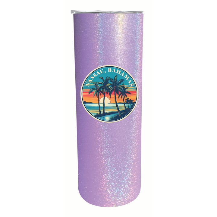 Nassau the Bahamas Design D Souvenir 20 oz Insulated Stainless Steel Skinny Tumbler Image 1