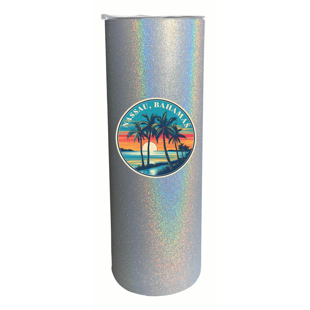 Nassau the Bahamas Design D Souvenir 20 oz Insulated Stainless Steel Skinny Tumbler Image 5