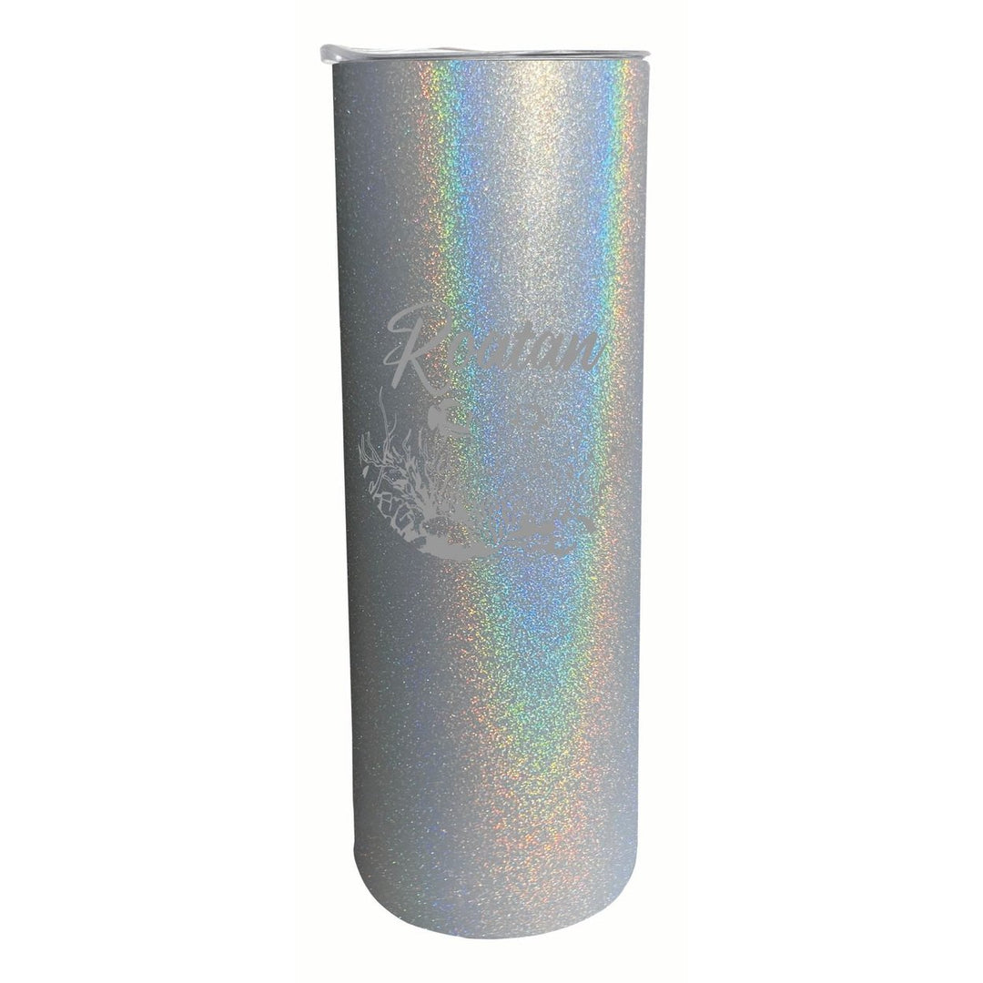 Roatan Honduras Souvenir 20 oz Engraved Insulated Stainless Steel Skinny Tumbler Image 1